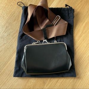 Comme des Garçons Black Patent Leather Seatbelt Bag